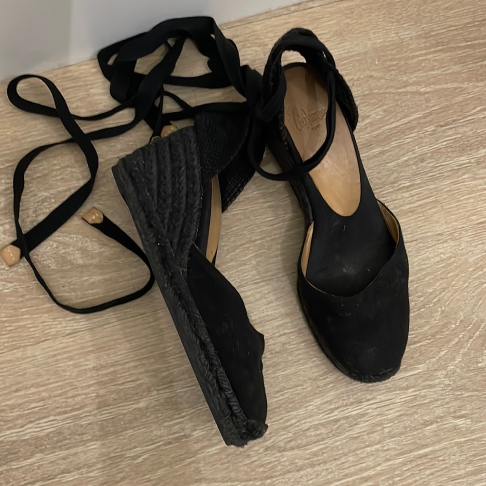 Black espadrilles